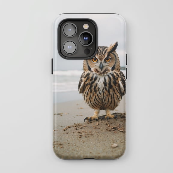Owl For All iPhone Series Protective Phone Case Wildlife Nature Theme Brown Photo Print