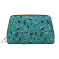 thumbnail image 1 of Owl Fox Flamingo Crocodile Cobra Makeup Bag, Large Capacity Travel Cosmetic Bag for Women Girls- Travel Toiletry Bag Leather Portable Waterproof Makeup Case Organizer with Handle, 1 of 4
