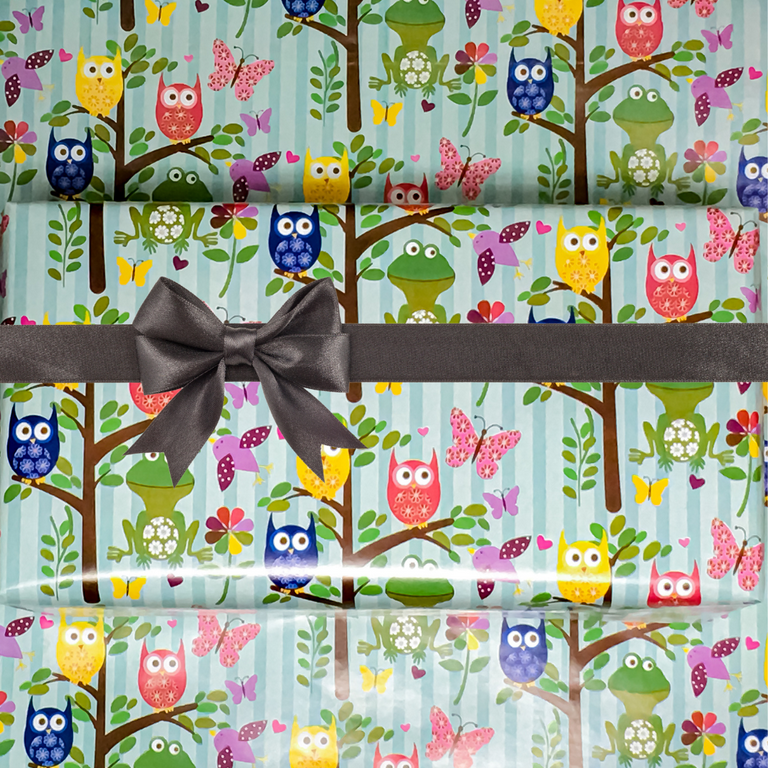 Black Gift Wrap Wrapping Paper 24 x 15ft