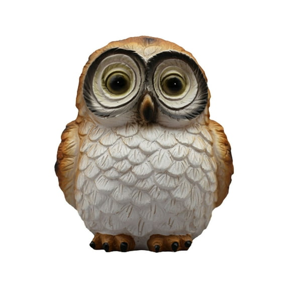 Owl Statue Garden Decor - Handcrafted Resin Outdoor/Indoor Decoration, Waterproof Halloween & Year-Round Lawn, Patio, Office, Living Room Owl Figurine Gift for Women