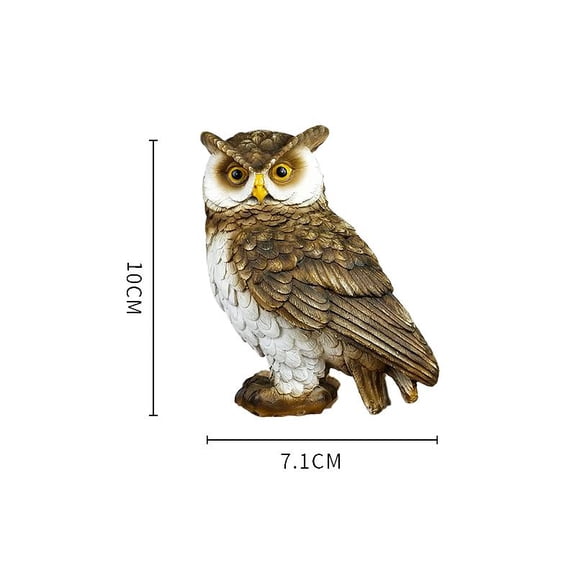 Owl Garden Statue,Creative Owl Resin Garden Figurine Ornament,Owl Sculpture Statue Indoor Outdoor Home Garden Decoration Yard Lawn Decoration Gift