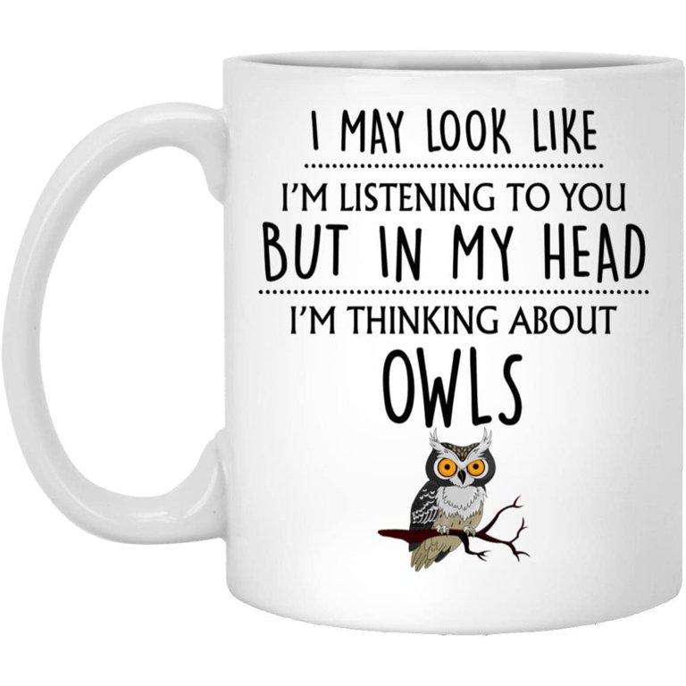 https://i5.walmartimages.com/seo/Owl-Gift-Owl-Mug-Funny-Owl-Gifts-Cute-Owl-Gifts-For-Women-Her-Men-Him-Girls-Friends-Owl-Lover-Crazy-Owl-Lady-Thinking-About-Owls-11oz_ea260e99-e70b-495f-ae48-52ea7e9fddda.9e2a78a8f212b5b0590fd785600c94a7.jpeg?odnHeight=768&odnWidth=768&odnBg=FFFFFF