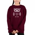 thumbnail image 1 of Owl - Girl's Word Art Crewneck Sweatshirt, 1 of 3