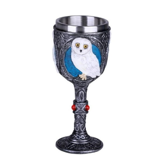 Owl Goblet Chalice Wine Cup New