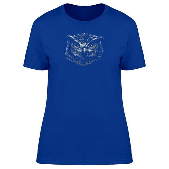 Owl Graphic On Black T-Shirt Women -Image by Shutterstock, Female Large