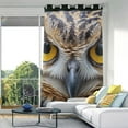 thumbnail image 1 of Owl Head Blackout Curtain Panels Drapes Privacy Assured with Light Filtering Curtains for Living room Bedroom Bathroom Window, 1 of 6