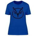 thumbnail image 1 of Owl Head With Black Lines T-Shirt Women -Image by Shutterstock, Female x-Large, 1 of 2