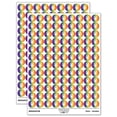 thumbnail image 1 of Owl Holding Heart 200+ Round Stickers - Rainbow - Gloss Finish - 0.50" Size, 1 of 3