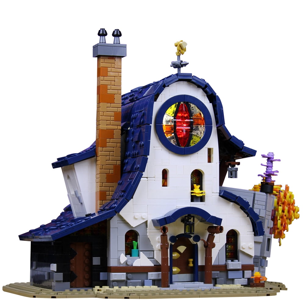 Owl House Building Block Set Cartoon Vintage Fantasy Cabin Model Bricks DIY Toy Birthday Christmas Gift for Kids