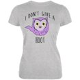 thumbnail image 1 of Owl I Don't Give A Hoot Funny Juniors Soft T Shirt Heather MD, 1 of 1