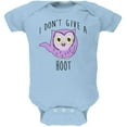 thumbnail image 1 of Owl I Don't Give A Hoot Funny Soft Baby One Piece Light Blue 3-6 M, 1 of 1
