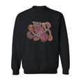 thumbnail image 1 of Owl In Colorful Style Sweatshirt Women -Image by Shutterstock, Female 4X-Large, 1 of 4