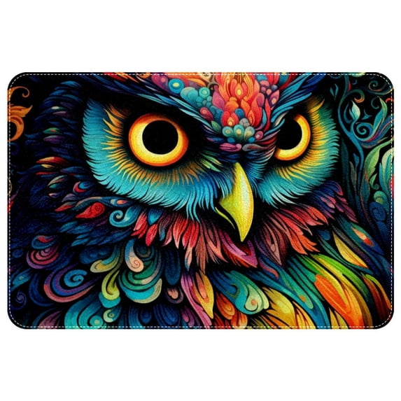 Owl Indoor Area Rug Carpet Mat - Polyester Non-Slip Machine Washable