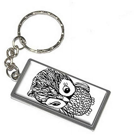 Owl Keychain Key Chain Ring