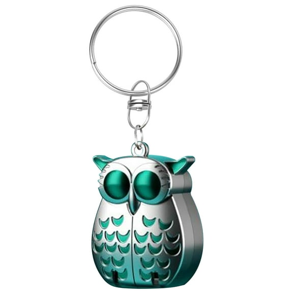 Owl Keychain,Keychain Nail Clipper,Fingernail Clippers for Adults Easy Hold,Stainless Steel Nail Clippers for Thick Nails,Edgy Nail Clipper with Straight(Silver 1.26*0.5in)from ANMUYUM
