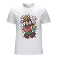 thumbnail image 1 of Owl King Men’s Graphic T-shirt Vintage Short Sleeve Sport Tee White M, 1 of 5