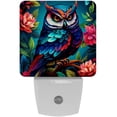 thumbnail image 1 of Owl LED Square Night Lights - Energy Efficient & Elegant Decorative Lighting for Your Home - Set of 2 Understated Square LED Nightlights, 1 of 6