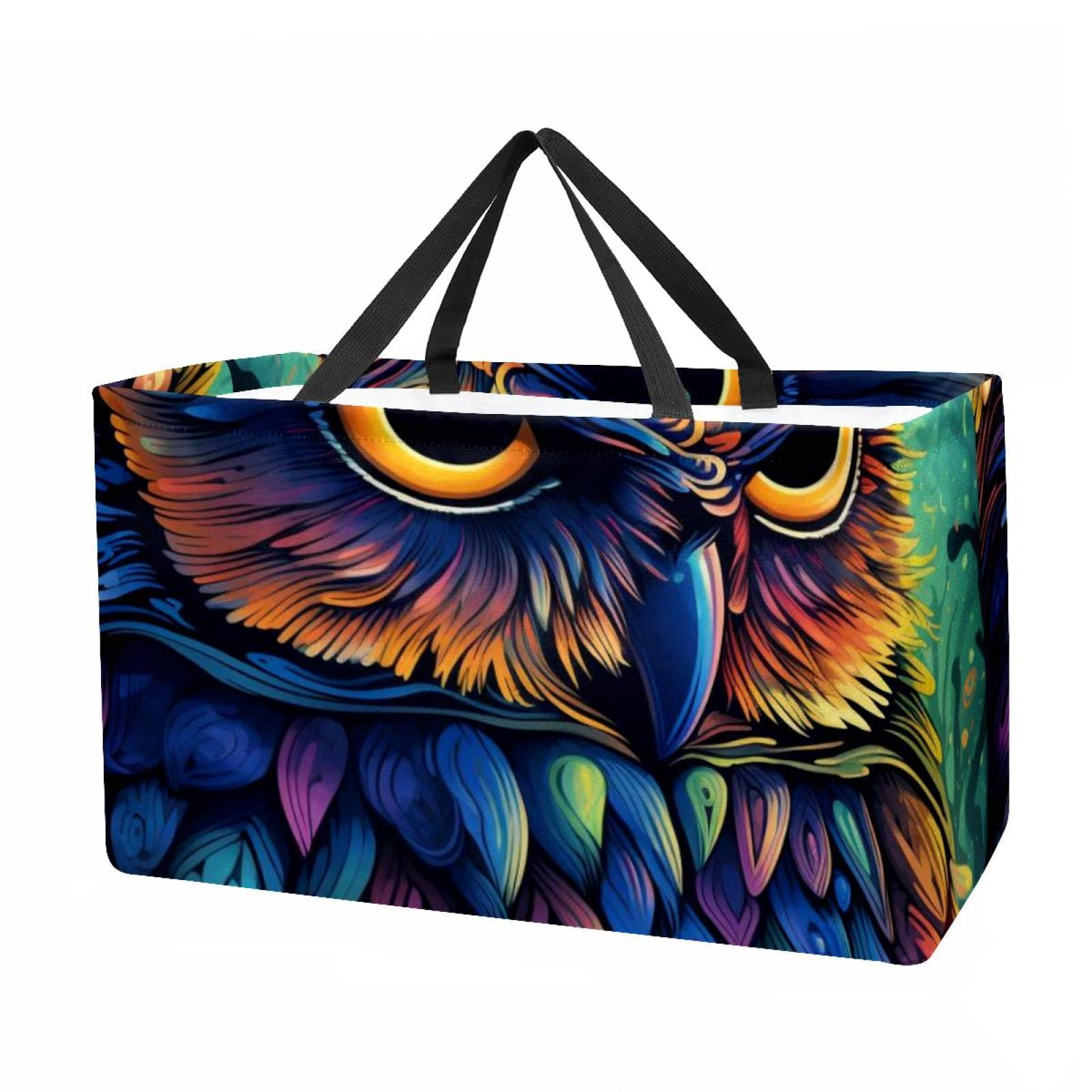 Owl Large Capacity Reusable Foldable Oxford Cloth Storage Bin Laundry