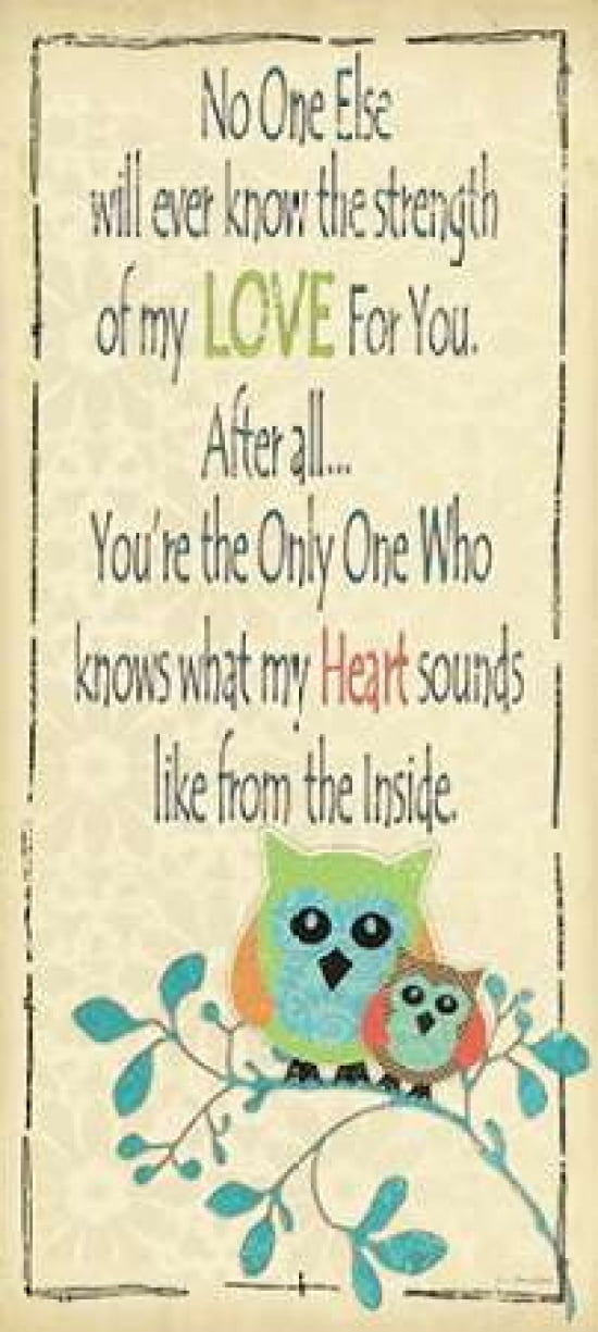 Owl Love You Canvas Art - Jo Moulton (10 x 20)