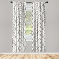 thumbnail image 1 of Owl Lover Window Curtains, Autumn Forest Birds Perching on the Dried Branches Woodland Tree Art, Lightweight Decor 2-Panel Set with Rod Pocket, Pair of - 28"x63", Pale Brown Grey White, by Ambesonne, 1 of 3