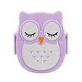 thumbnail image 1 of Owl Lunch Box Food Container Storage Box Portable Bento Box Purple, 1 of 3
