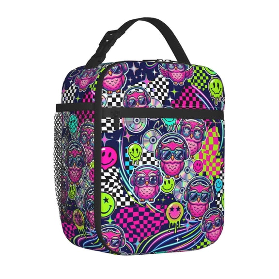 Owl Lunch Box, Portable Insulated Soft Shell Picnic Pack, Reusable High-Performance Thermal Bento Carrier, Daypack For Outdoor Travel