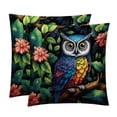 thumbnail image 1 of Owl Luxurious Velvet Throw Pillow Inserts with Unique Patterns - Set of 2 (16x16, 18x18, 20x20 Inches) for Bed, Chair Pillow Covers for Any Occasion, 1 of 6