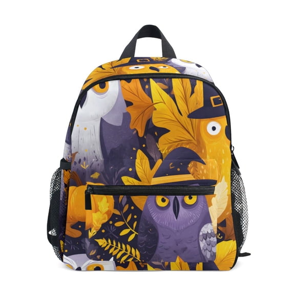 Owl Mage Mini Backpack Cute Small Backpack with Chest Strap and Whistle Ages 3-8