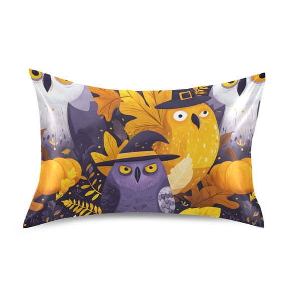 Owl Mage Pillowcase Standard Size Luxury Silky Soft Wrinkle Resistant Envelope Closure 20x26in