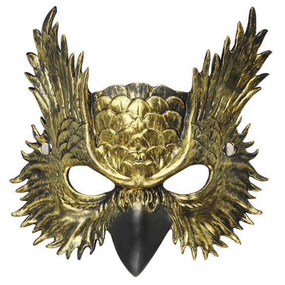 Owl Mask Halloween Masquerade PU Foam Mask Bird Animal Half Face Mask for Cosplay Costume