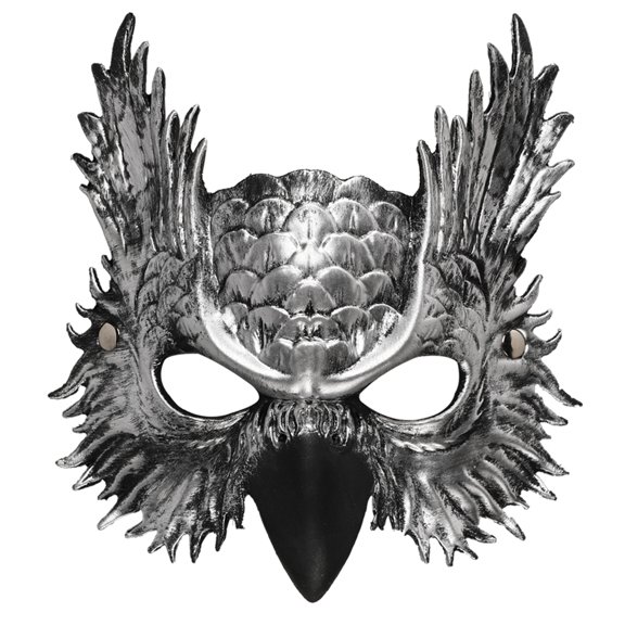Owl Mask Halloween Masquerade PU Foam Mask Bird Animal Half Face Mask for Cosplay Costume