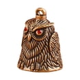 thumbnail image 1 of Owl Metal Bells Carving Crafts Good Luck Ornament for Handmade Keychain Pendant Windchimes Doorbell Home Decors Gift, 1 of 9