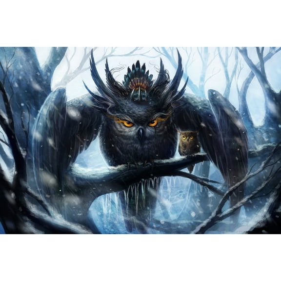 "Owl Mommy" Painting Print on Wrapped Canvas