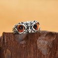 thumbnail image 1 of Owl Multicolor Eye Ring Retro Opening Adjustable Ring Unisex, 1 of 5