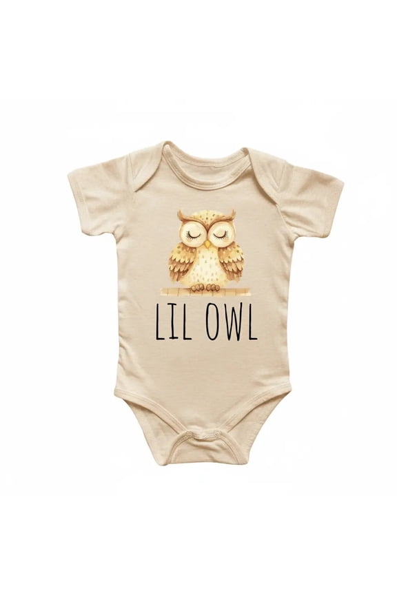 Owl Newborn Baby Bodysuit