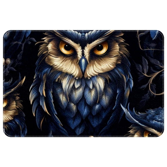 Owl Non-Slip Polyester Door Rugs, Kitchen Rug, Chair Mat - Machine Washable Area Floor Carpet