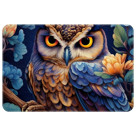 Owl Non-Slip Polyester Floor Carpet Door Rugs Outdoor Carpet, Machine Washable