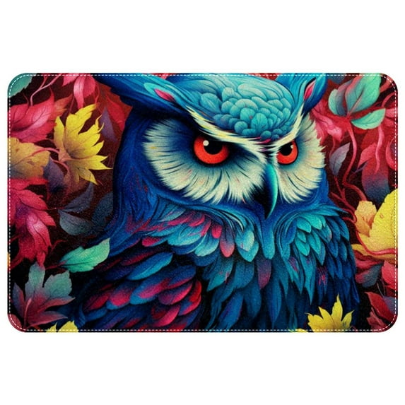Owl Non-Slip Polyester Outdoor Carpet Bath Rug Door Mat - Machine Washable