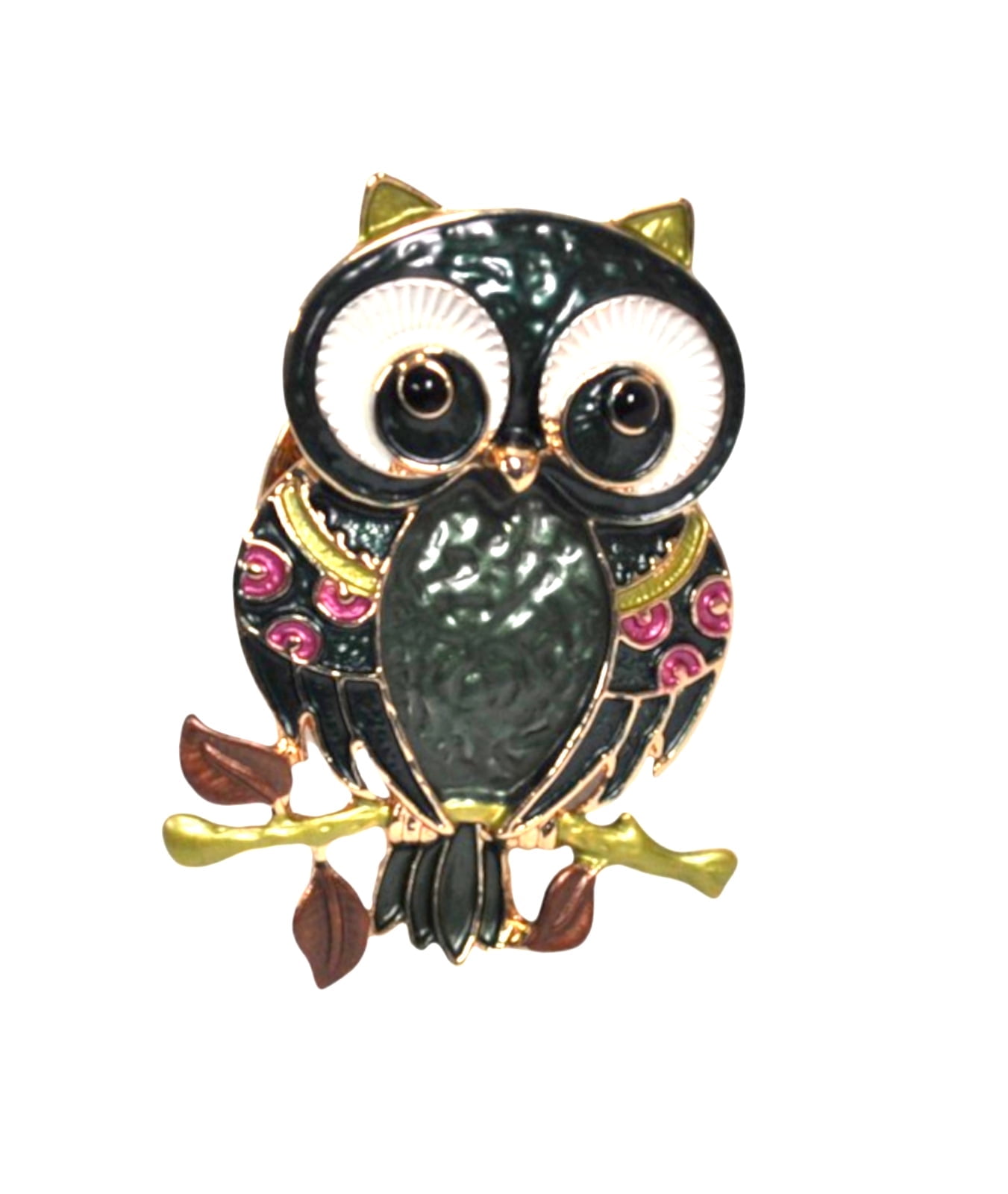 Owl On A Branch Magnetic Needle Minder