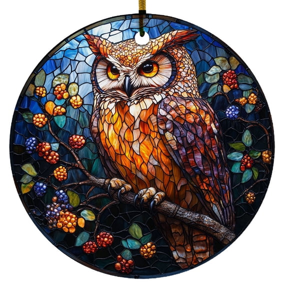 Owl Ornament, Christmas 2025 Gift, Hanging Decor & Christmas Tree Decoration, Name & Date, Christmas Ornament 2025, Housewarming Gifts Keepsake