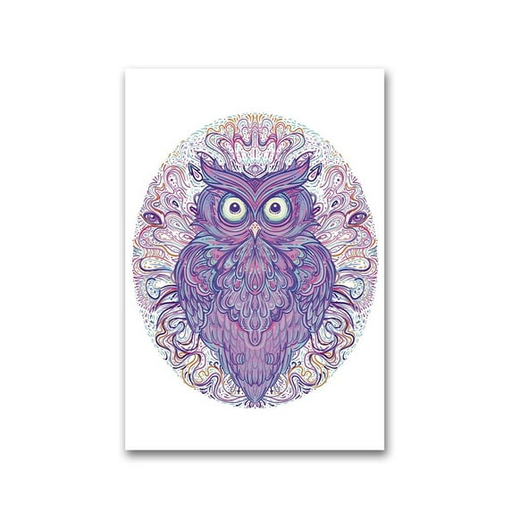 Owl Ornate Pattern Poster -Image by Shutterstock