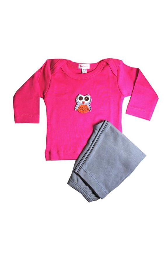 Owl Outfit - Fuchsia 12-18 Months