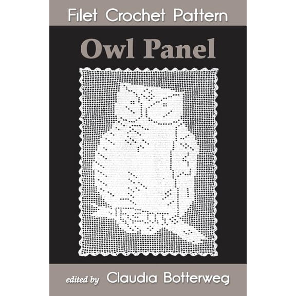 Owl Panel Filet Crochet Pattern: Complete Instructions and Chart