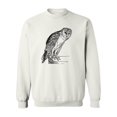 thumbnail image 1 of Owl Pencil Drawing Sweatshirt Men -Image by Shutterstock, Male Medium, 1 of 4