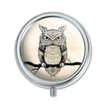 thumbnail image 1 of Owl Perched on Tree Branch Pill Box, 1 of 1