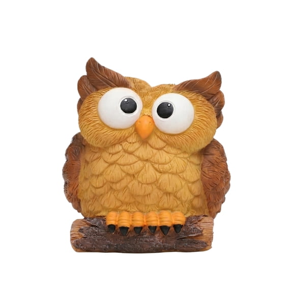 Owl Planter Succulent Pot, 3.5"Cute Small Reisn Flower Pot for Indoor Outdoor Plants, Funny Owl Face Plant Container for Office Deck Home Decor, Unique Gift for Plant Lovers