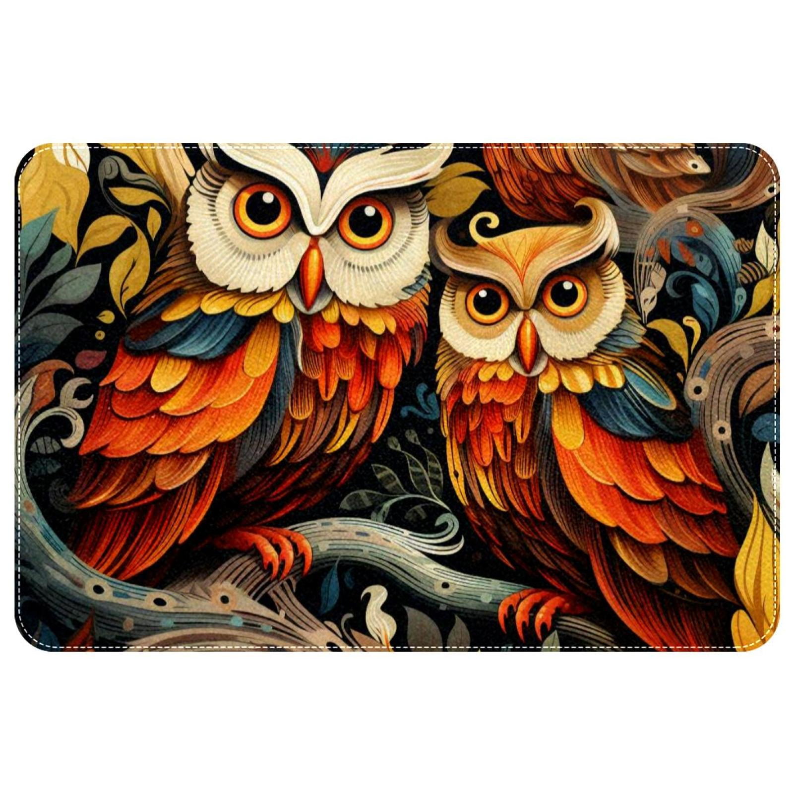 Owl Polyester Non-slip Door Carpet Kitchen Mat Floor Rug - Machine 