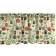 thumbnail image 1 of Owl Print Window Valance, Continuous Nature Inspire Pattern of Birds Trees and Plants, Curtain Valance for Kitchen Bedroom with Rod Pocket, 54" X 12", Pastel Green Multicolor, by Ambesonne, 1 of 3
