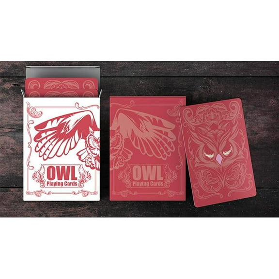 Owl (Red) Playing Cards