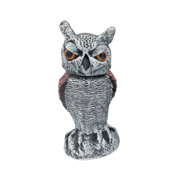 Owl Scare Control Devices with 360 Swivel Fake Owl Decoy Owl Bird Deterrent Garden Decoration C